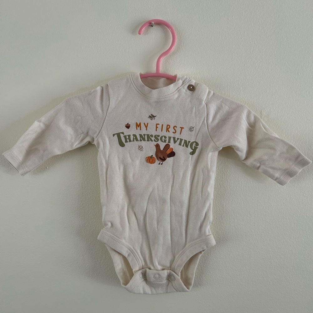 My First Thanksgiving Baby Onesie